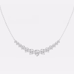 5 ctw Round Lab Grown Diamond Thirteen Stone Demi Eternity Fashion Necklace