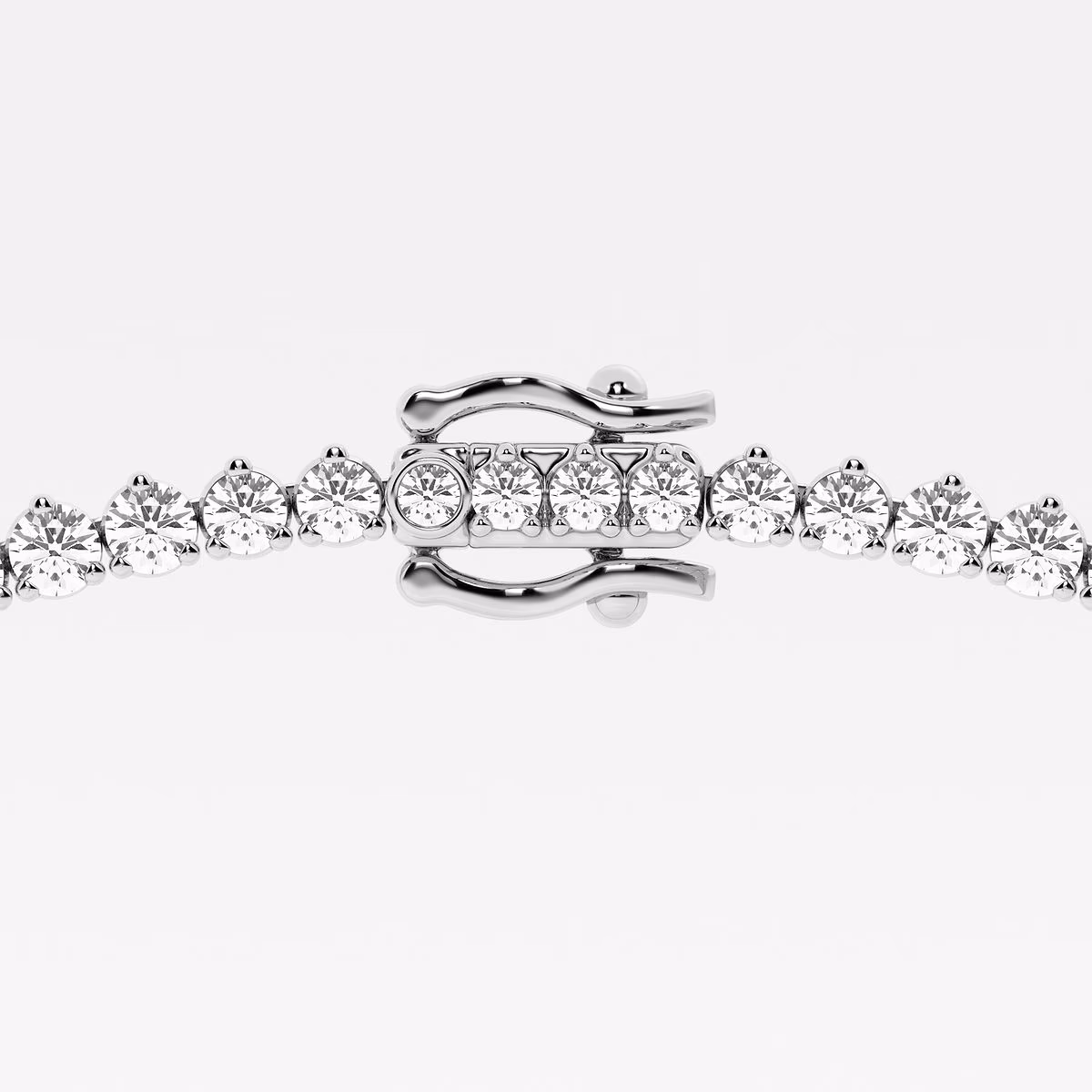 17 ctw Round Lab Grown Diamond Graduated Riviera Fashion Necklace - Image 2
