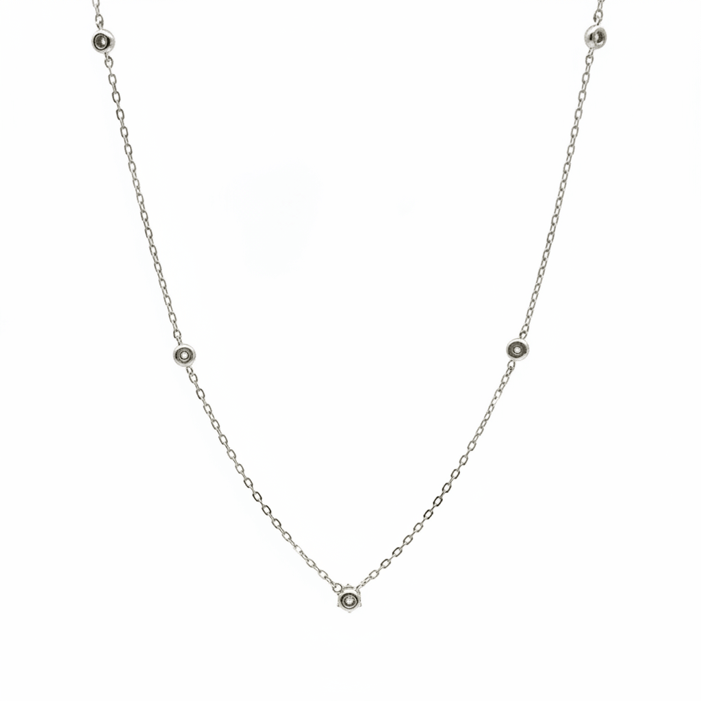 0.24 Carat Lab-Grown Round Brilliant Diamond Necklace i