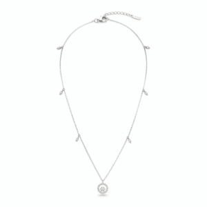 0.27 Carat Lab-Grown Round Brilliant Diamond Necklace in 18K White Gold