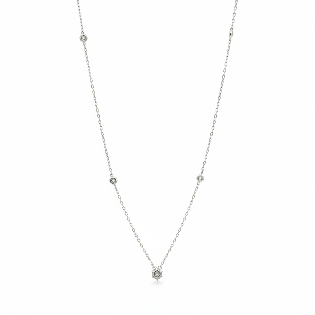 0.41 Carat Lab-Grown Round Brilliant Diamond Necklace i