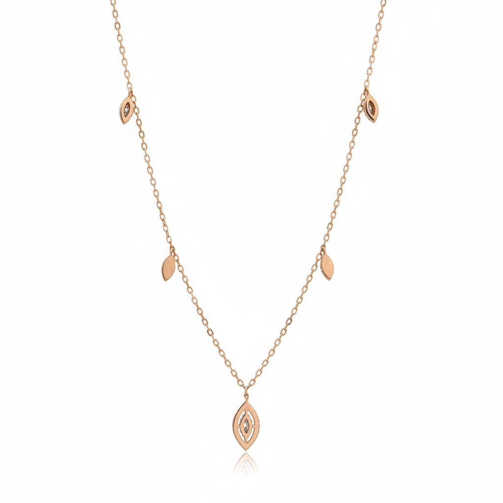 0.50 Carat Lab-Grown Round Brilliant Diamond Necklace in