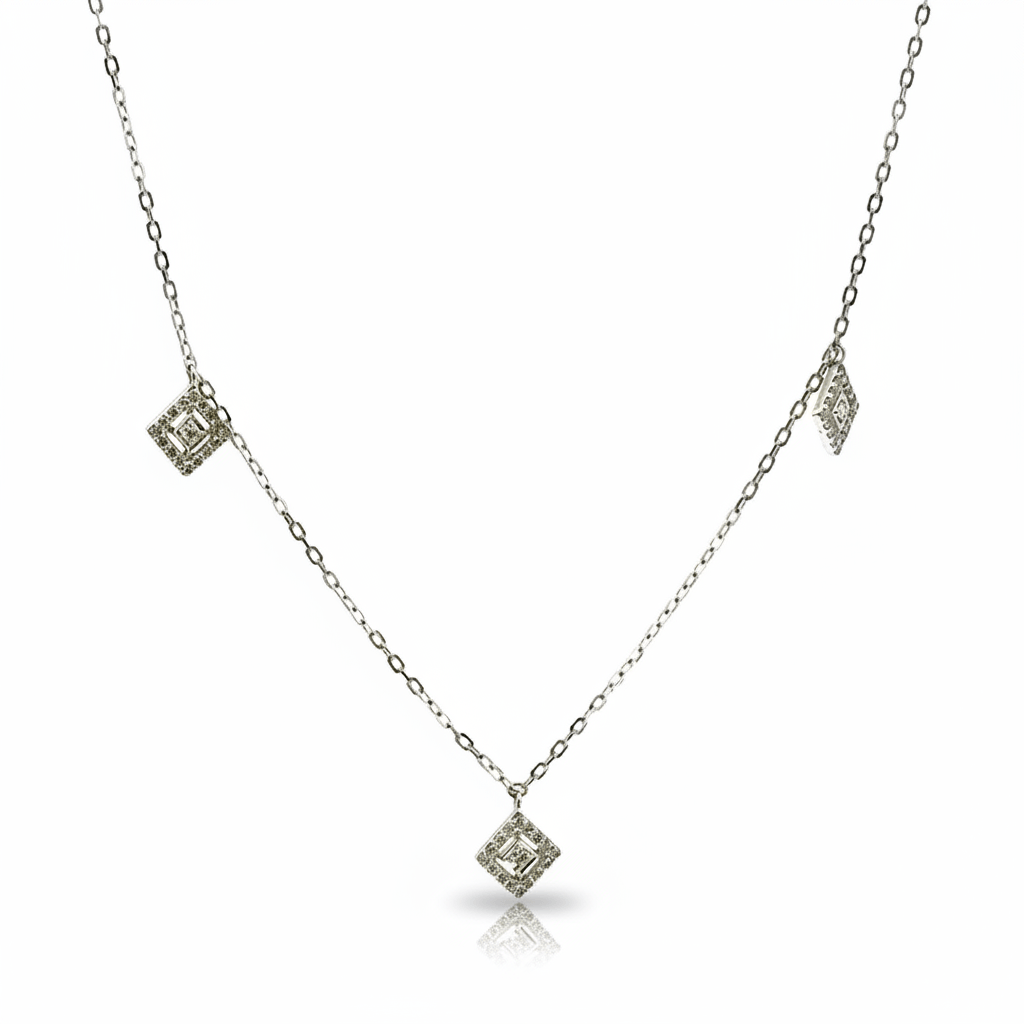 0.50 Carat Lab-Grown Round Brilliant Diamond Necklace i
