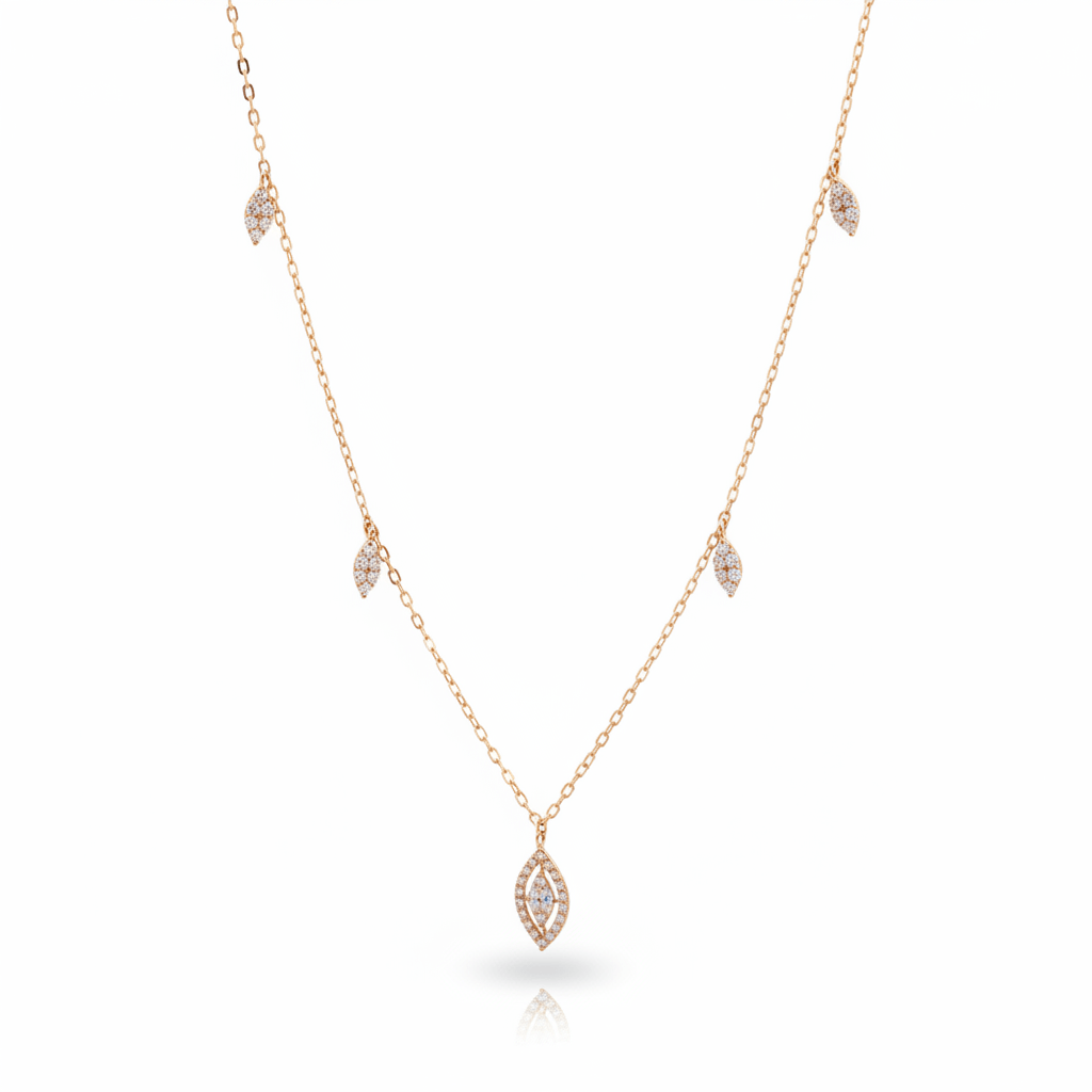 0.50 Carat Lab-Grown Round Brilliant Diamond Necklace in