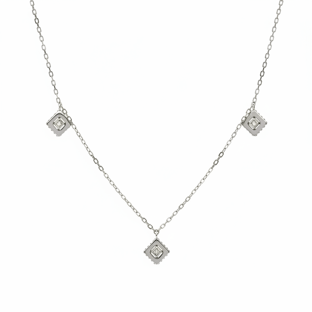 0.50 Carat Lab-Grown Round Brilliant Diamond Necklace i