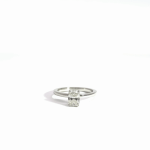 1.00 Carat Lab-Grown Radiant Cut Diamond Solitaire Ring in 9K White Gold
