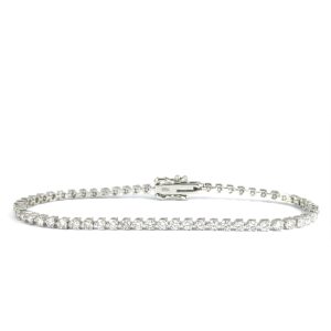 1.66 Carat Lab-Grown Diamond Tennis Bracelet in 18K White Gold