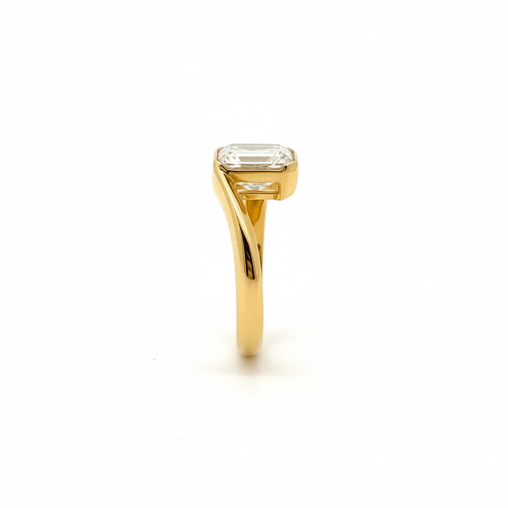 14K-YG-LG-RG-E MERALD SOLITAITE 4