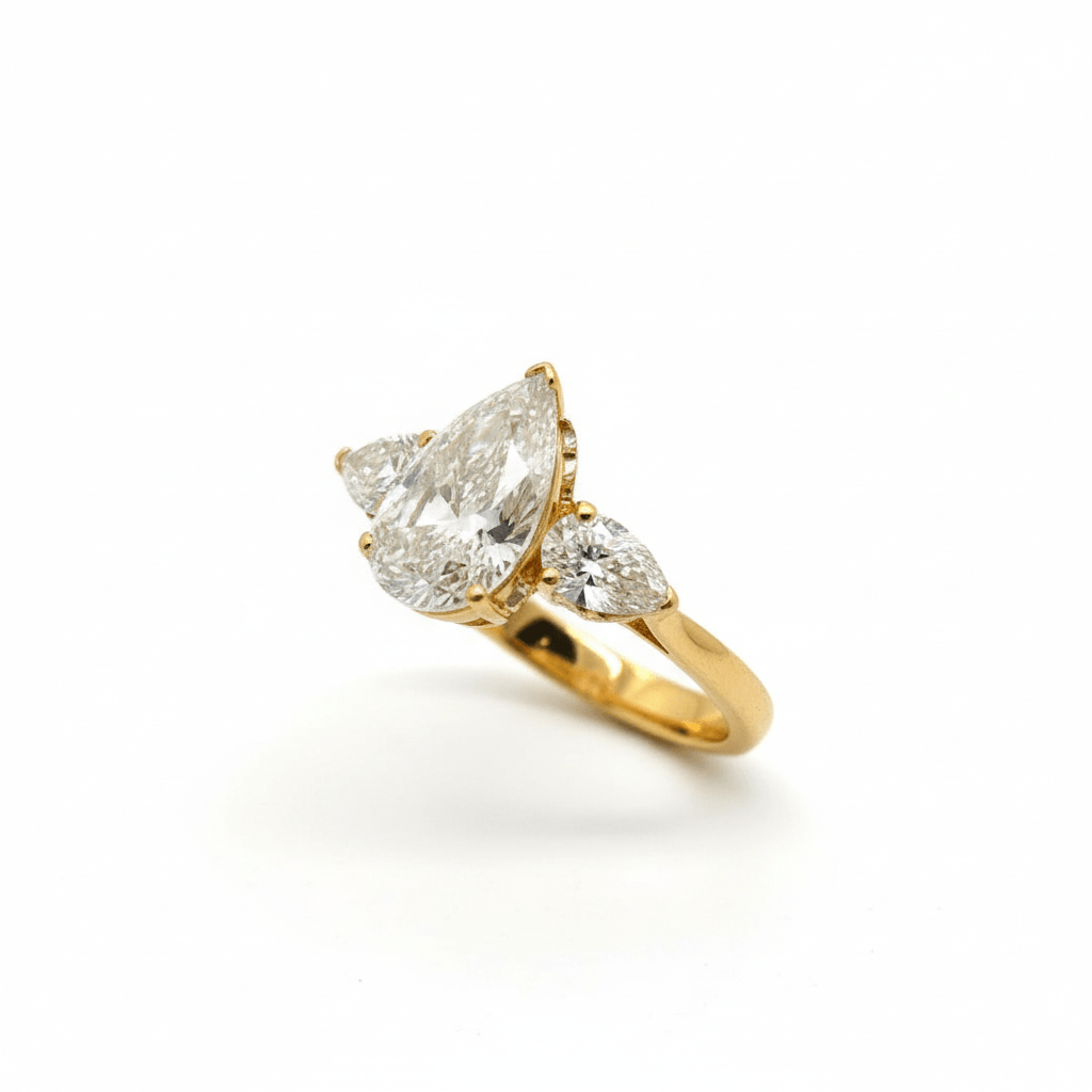 14K-YG-LG-RG-PEAR SOLITAITE 1