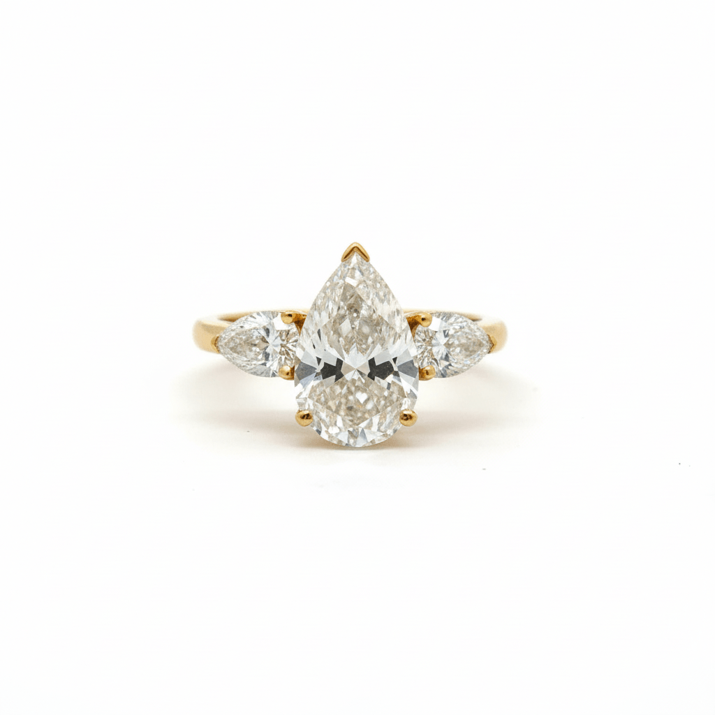 14K-YG-LG-RG-PEAR SOLITAITE 1