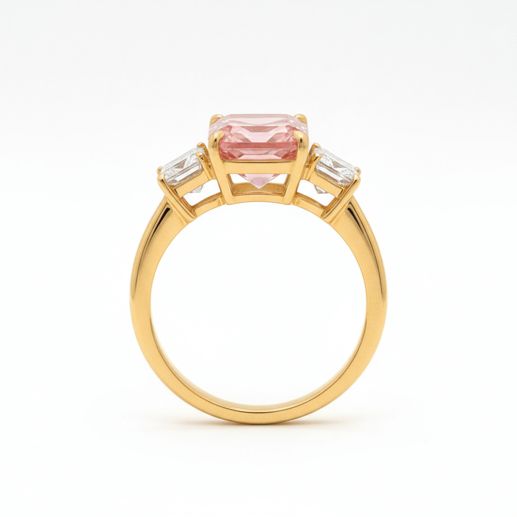 14K-YG-LG-RG- SQUARE EMERALD 0