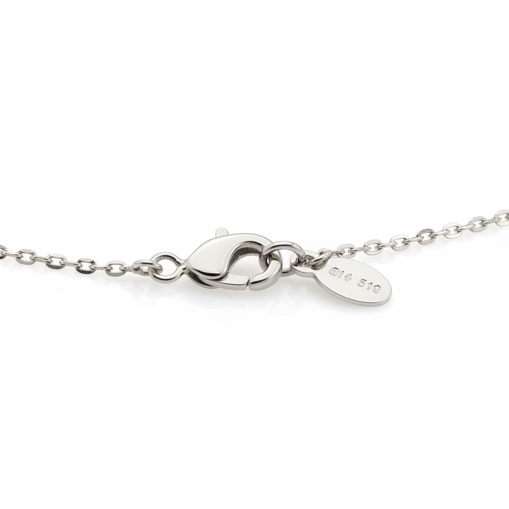 0.30 Carat Lab-Grown Round Brilliant Diamond Necklace in 18K White Gold (2)