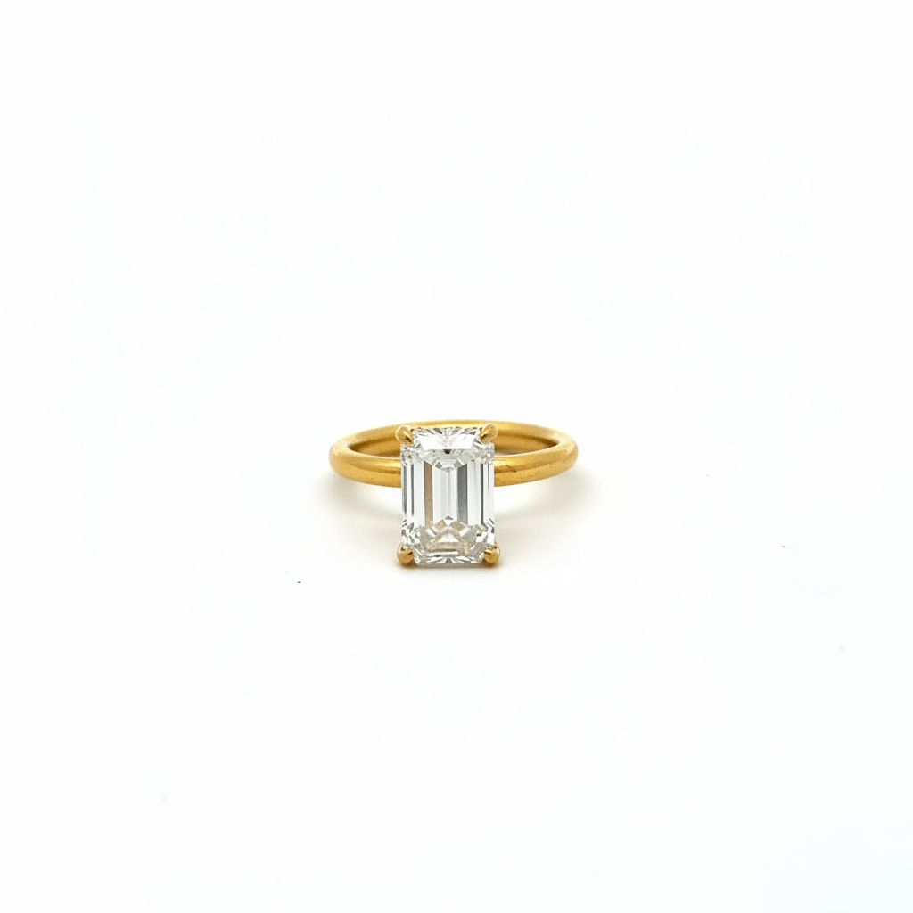 18K- YG-LG-RG-RADIANT SOLITAIRE 0