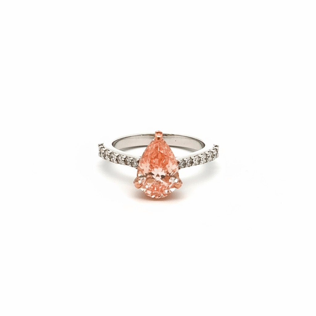 9K- WG- LG-RG- PEAR SOLITAIRE 0