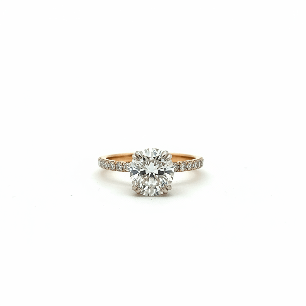18K-YG-LG-RG-ROUND SOLITAITE 0
