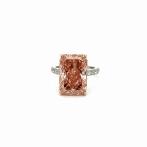 8.94 Carat Lab-Grown Radiant Diamond Engagement Ring in 9K White Gold