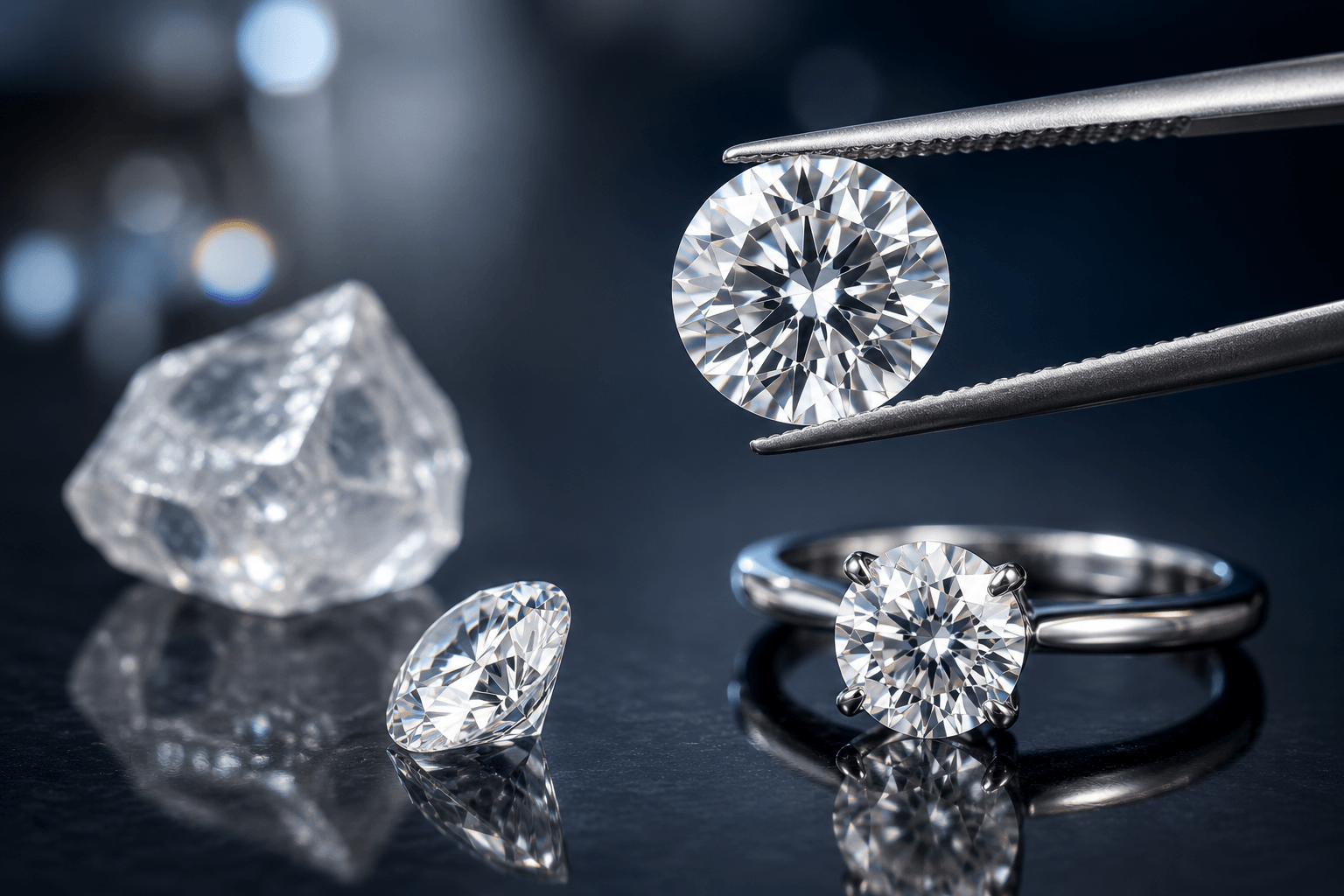 Lab-grown diamond engagement ring guide in Dubai