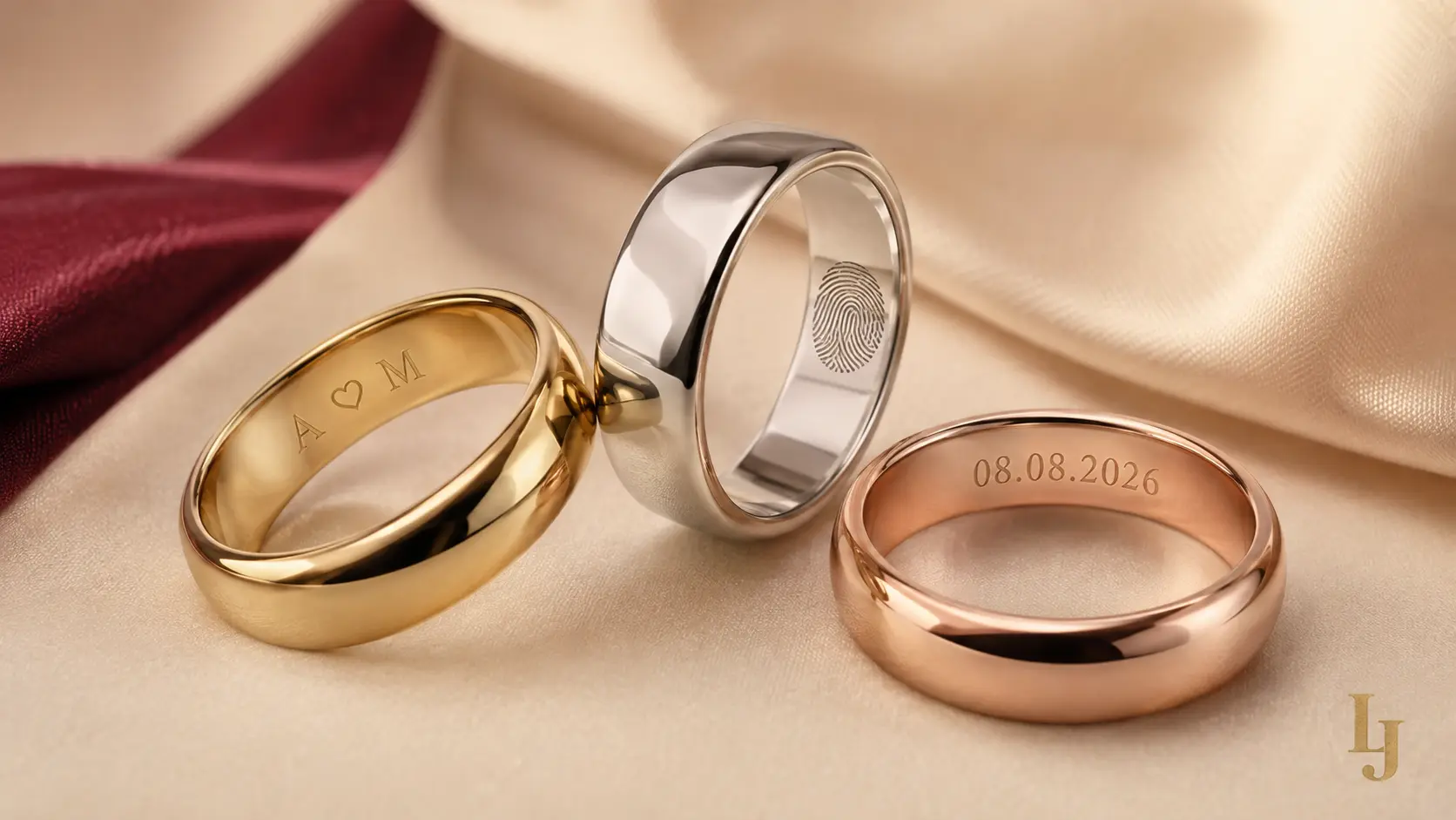 Wedding band engraving ideas for couples in the UAE
